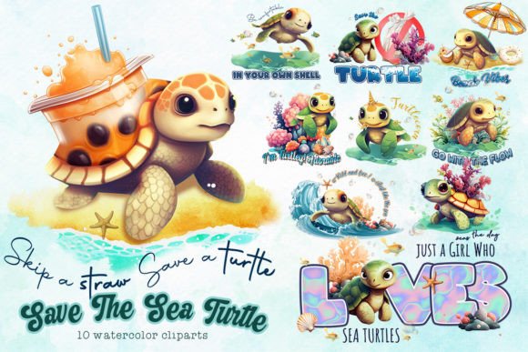 Download Save the Sea Turtle Sublimation - Premium Resources