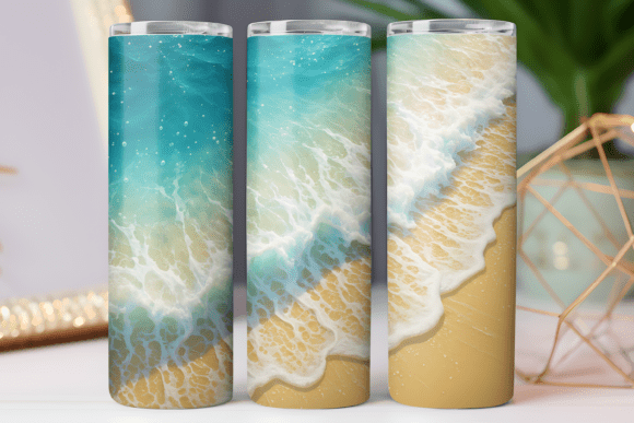 Download Summer Beach Tumbler Wrap Design Png Art - Tumbler wrap design Collection
