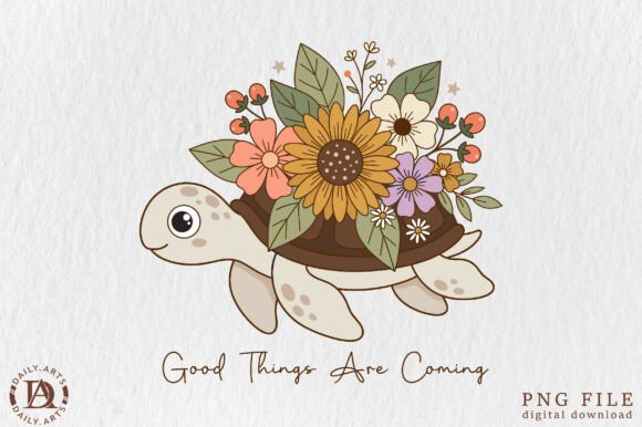 Download Boho Floral Sea Turtle Sublimation - Turtle sublimation Collection
