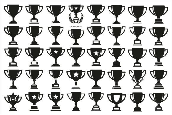 Download Bold Winner Trophy Cup Icon Featuring - Premium Resources